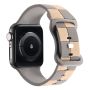 Pasek Opaska Bransoleta Silikon Krata Szary do Apple Watch 3 4 5 6 7 8 9 SE 38/40/41mm - 2